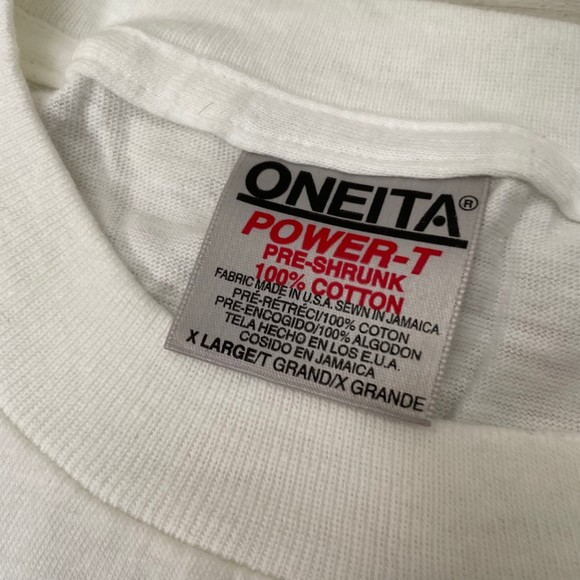 VTG Oneita “Just the facts man” Single Stitch Shirt Size XL - Picture 3 of 6